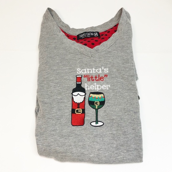 Caramel Cantina Other - Caramel Cantina Cotton Santa’s Helper Night Shirt